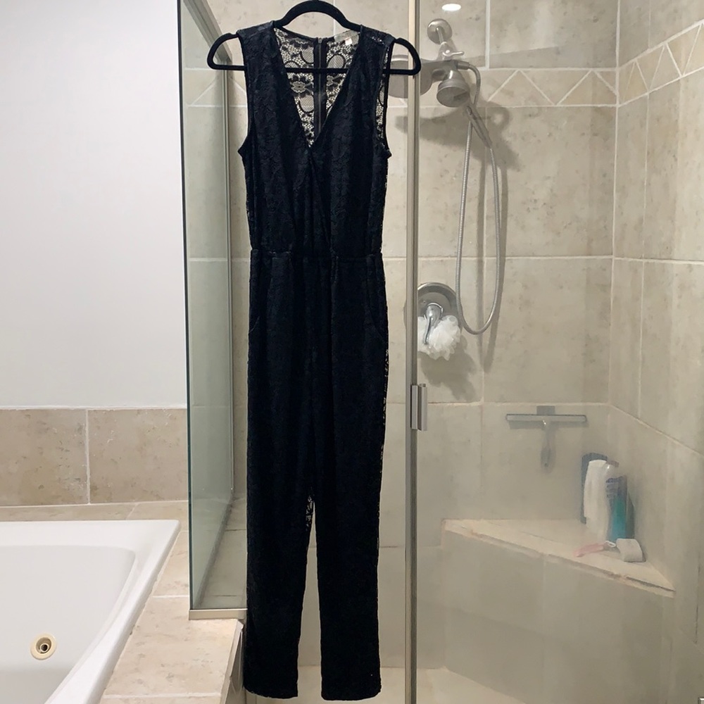Black lace jumpsuit